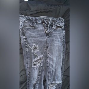 AE black ripped skinny jeans, only worn a few times